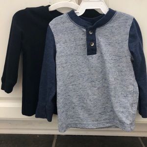 2 shirt bundle. Long sleeves 18mo